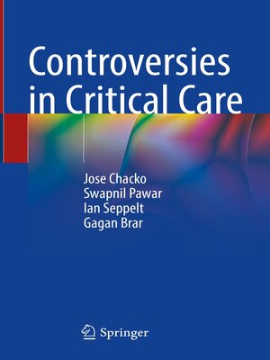 cover image of Controversies in Critical Care
